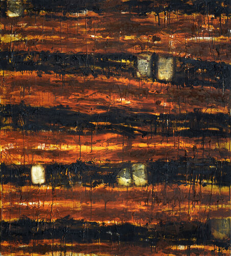 #DAriusz#Walenicki#Warschauer Landschaft.160x130.Papier_#U00d6l_Leinwand